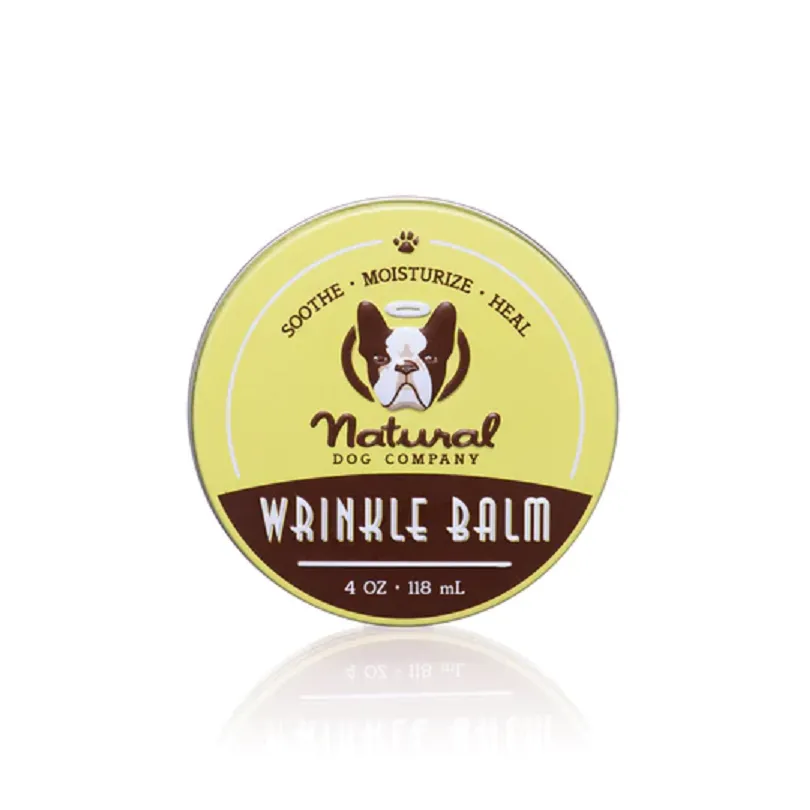 Natural Dog Company Wrinkle Balm (Tin) | Winkle/Face Healing Balm | Natural Dog Grooming Essentials