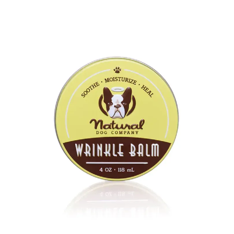 Natural Dog Company Wrinkle Balm (Tin) | Winkle/Face Healing Balm | Natural Dog Grooming Essentials