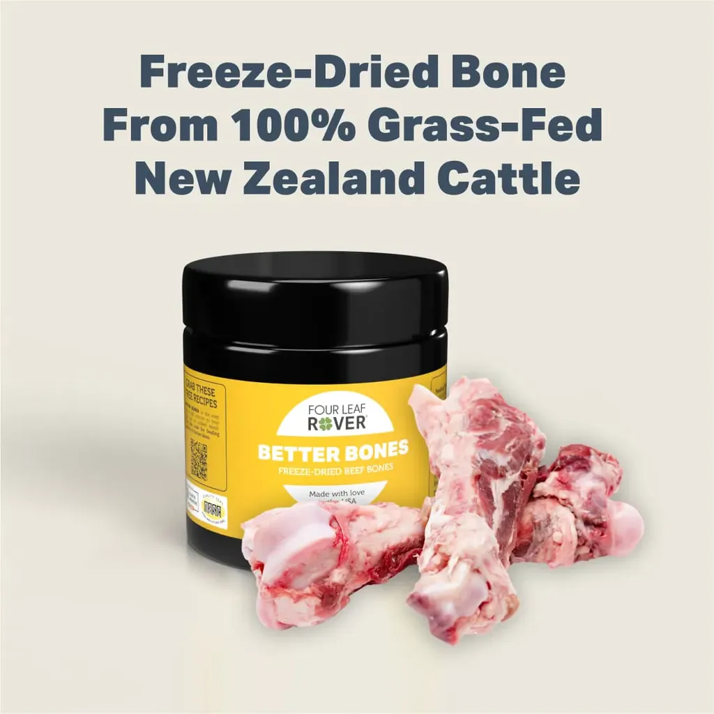 Four Leaf Rover Better Bones | Joint Health Calcium Phosphorus Support | Holistic Healthcare for Dogs