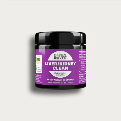 Four Leaf Rover Liver Kidney Clean | Liver Kidney Function Support | Holistic Healthcare for Dogs