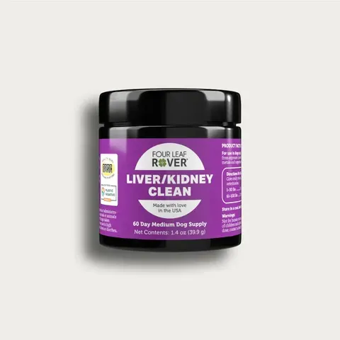 Four Leaf Rover Liver Kidney Clean | Liver Kidney Function Support | Holistic Healthcare for Dogs