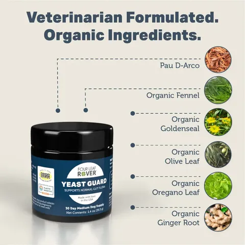 Four Leaf Rover Yeast Guard | Yeast Infection Support | Holistic Healthcare for Dogs