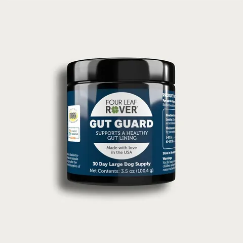 Four Leaf Rover Gut Guard | Soil Based Probiotics Diarrhea IBD Gut Support | Holistic Healthcare for Dogs