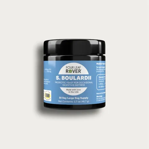 Four Leaf Rover Saccharomyces Boulardii | Yeast-Based Probiotics Diarrhea Support | Holistic Health for Dogs
