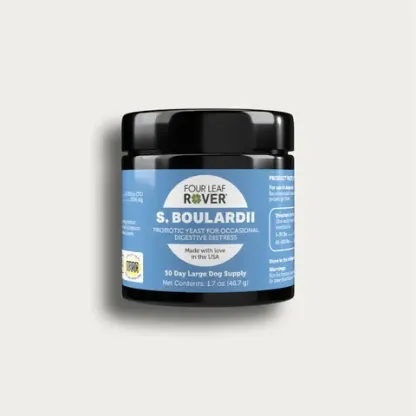 Four Leaf Rover Saccharomyces Boulardii | Yeast-Based Probiotics Diarrhea Support | Holistic Health for Dogs