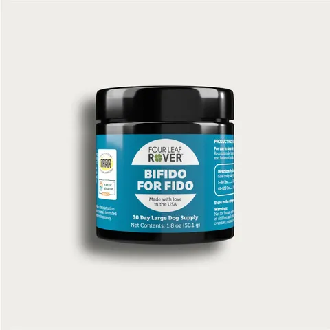 Four Leaf Rover Bifido For Fido | Pre and Probiotics Gut Support | Holistic Healthcare for Dogs