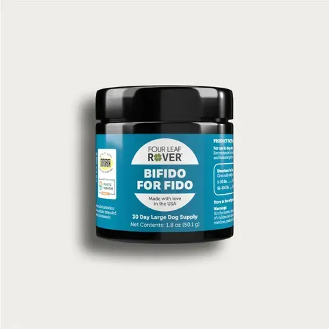 Four Leaf Rover Bifido For Fido | Pre and Probiotics Gut Support | Holistic Healthcare for Dogs