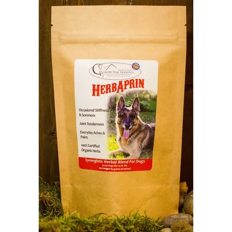 Glacier Peak HerbAprin for Dogs | Pain Anti-Inflammatory IVDD Joint Rest Support | Holistic Healthcare for Dogs