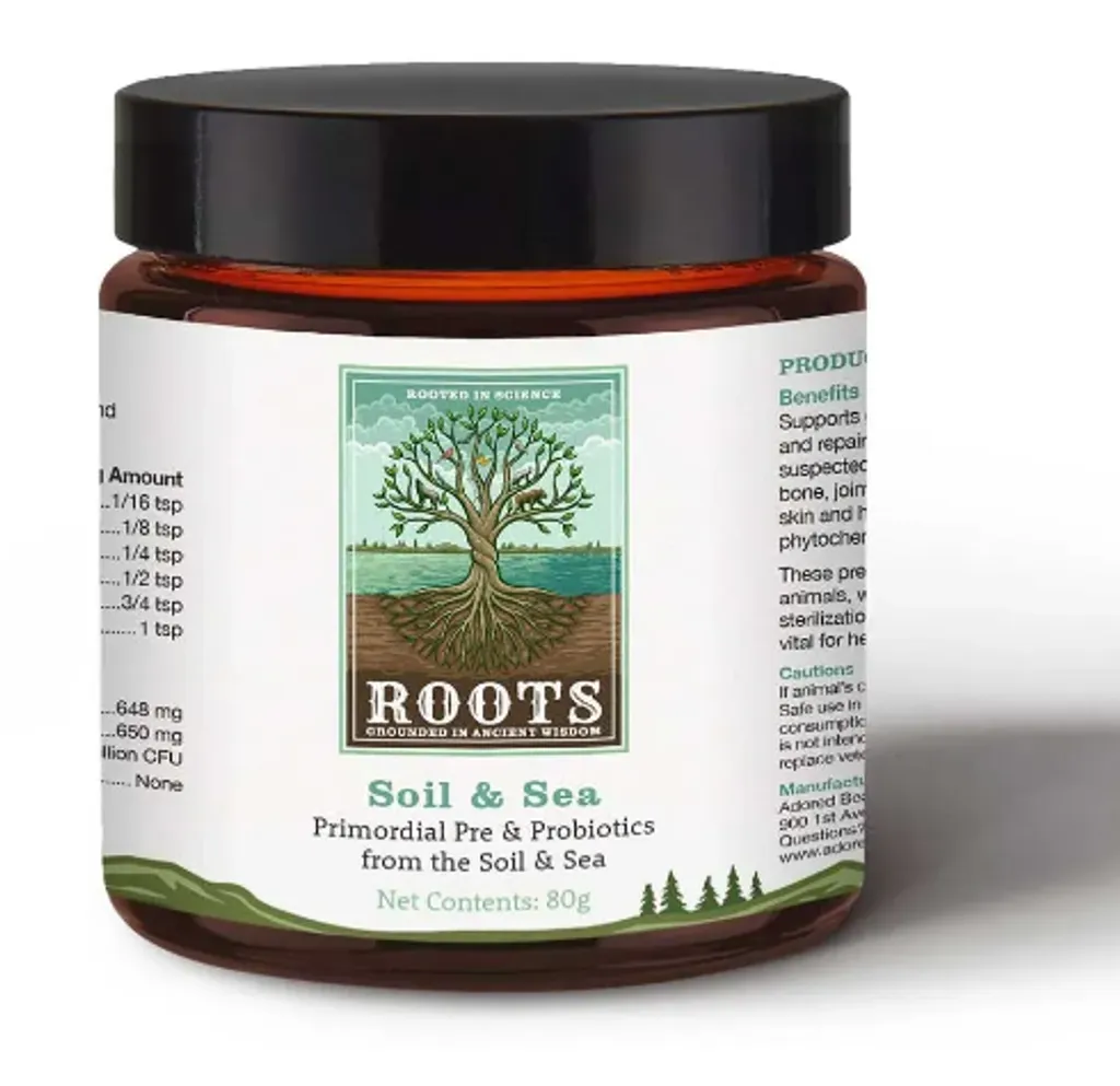 Adored Beast Soil & Sea | Primordial Pre & Probiotics Gut Repair SIBO | Holistic Healthcare for Dogs and Cats