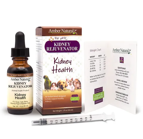 Amber Naturalz Kidney Rejuvenator™ | Kidney & Urinary Support | Holistic Healthcare for Dogs and Cats