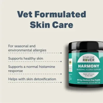 Four Leaf Rover Harmony | Environmental Seasonal Allergies Support | Holistic Healthcare for Dogs