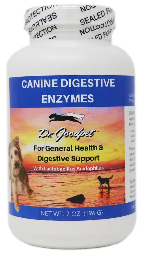 Dr. Goodpet Canine Digestive Enzymes™ (7oz) | Digestive Pancreatitis Support | Holistic Healthcare for Dogs
