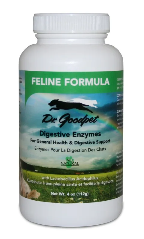 Dr. Goodpet Feline Digestive Enzymes™ (4oz) | Digestive Pancreatitis Support | Holistic Healthcare for Cats