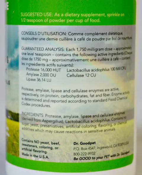 Dr. Goodpet Feline Digestive Enzymes™ (4oz) | Digestive Pancreatitis Support | Holistic Healthcare for Cats