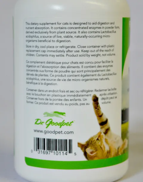 Dr. Goodpet Feline Digestive Enzymes™ (4oz) | Digestive Pancreatitis Support | Holistic Healthcare for Cats
