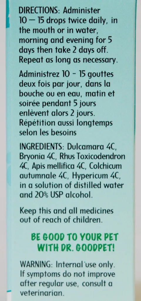 Dr. Goodpet Arthritis Relief ™ (1oz) | Arthritis Joint Support | Holistic Healthcare for Dogs and Cats