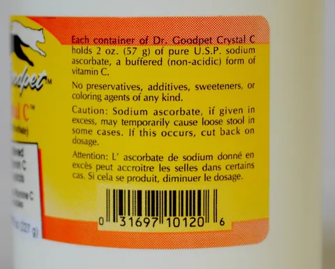 Dr. Goodpet Crystal C™ (2oz) | Vitamin C Immune Stress Oral Support | Holistic Healthcare for Dogs and Cats
