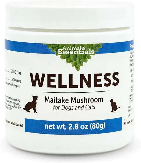 Animal Essentials Maitake Wellness Mushroom (80g) | Immune Diabetes Cancer Support | Holistic Healthcare for Dogs & Cats