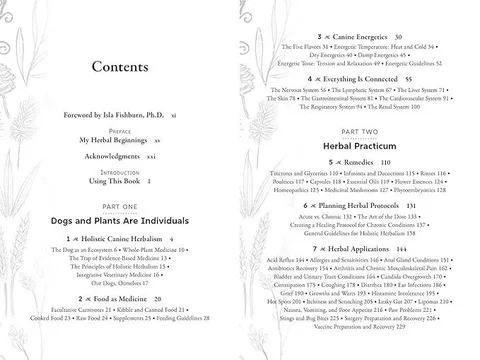 Rita Hogan The Herbal Dog Book - Holistic Canine Herbalism Application & Practice | Pet Natural Care & Health Support Book