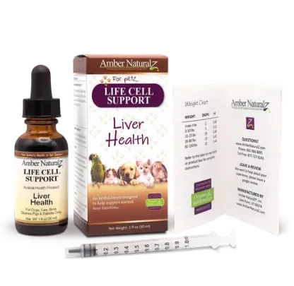 Amber Naturalz Life Cell Support® | Liver & Lymphatic Support | Holistic Healthcare for Dogs and Cats