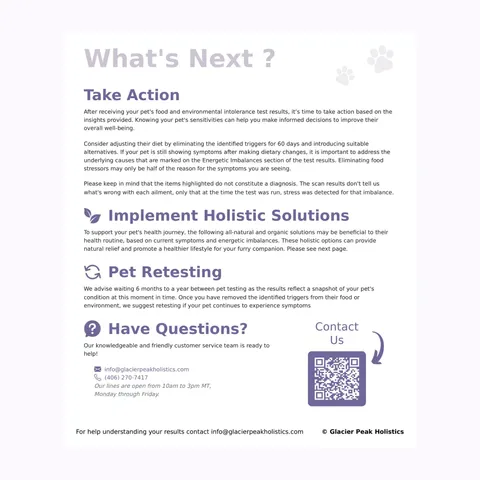 Glacier Peak Pet Intolerance Test | Food & Environmental Sensitivity Test | Holistic Healthcare for Dogs & Cats
