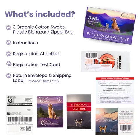 Glacier Peak Pet Intolerance Test | Food & Environmental Sensitivity Test | Holistic Healthcare for Dogs & Cats