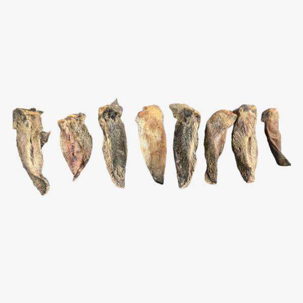 Raw for Paw Freeze Dried Wild-Caught Rabbit Ears 15pc | Freeze-Dried Treats Whole Food Toppers For Dogs and Cats | Premium Pet Treats