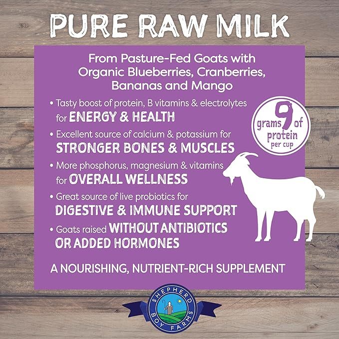 Shepherd Boy Farms Super Fruit Blend Raw Goat's Milk | Freeze-Dried Whole Food Toppers For Dogs and Cats | Premium Pet Food