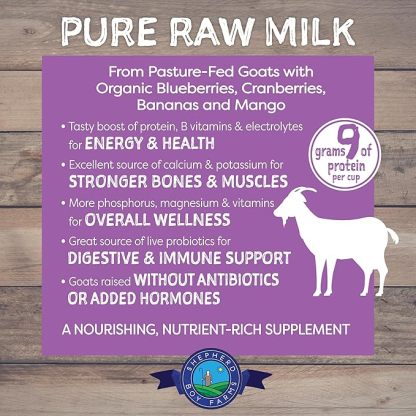 Shepherd Boy Farms Super Fruit Blend Raw Goat's Milk | Freeze-Dried Whole Food Toppers For Dogs and Cats | Premium Pet Food