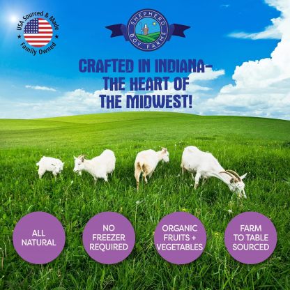 Shepherd Boy Farms Super Fruit Blend Raw Goat's Milk | Freeze-Dried Whole Food Toppers For Dogs and Cats | Premium Pet Food