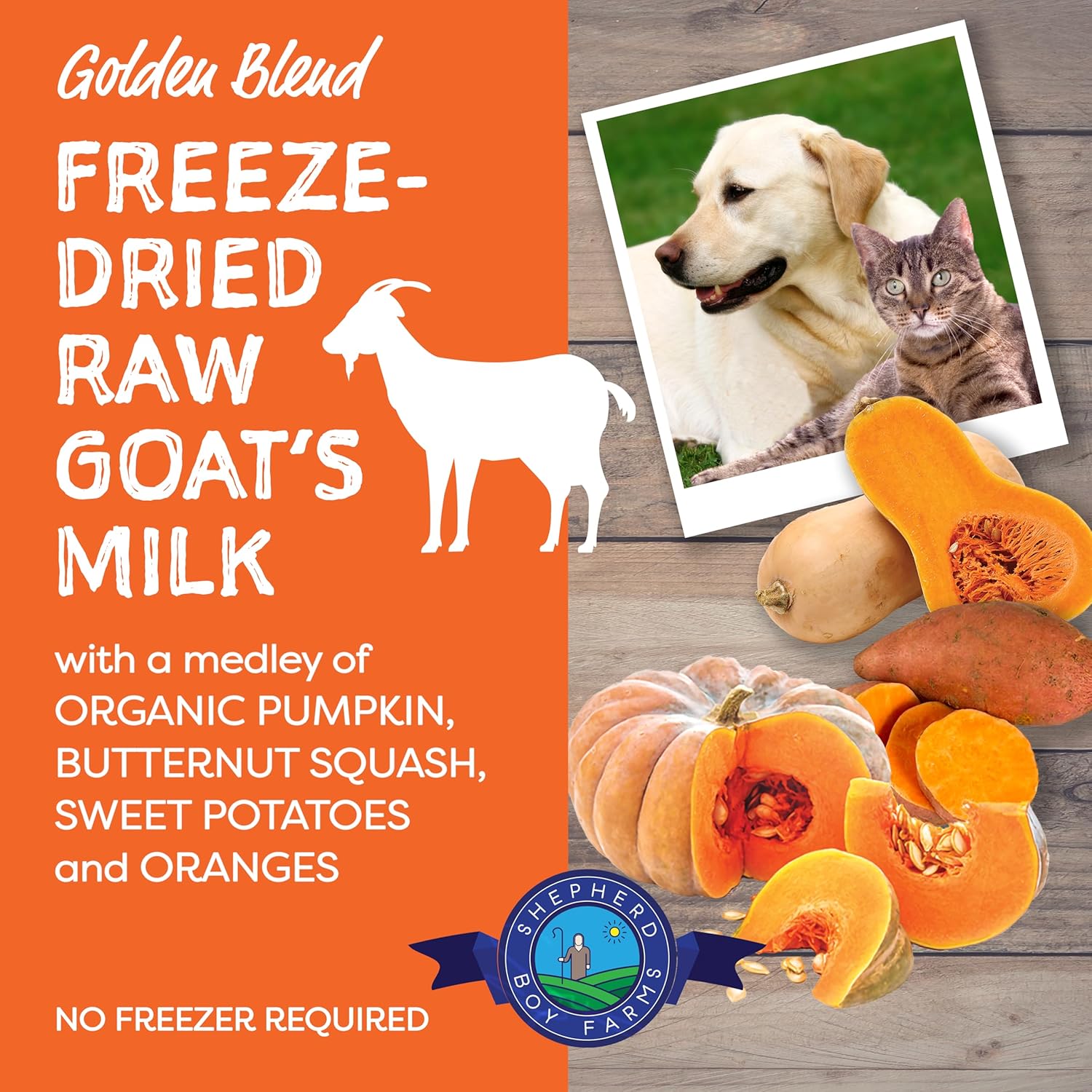 Shepherd Boy Farms Golden Blend Raw Goat Milk (1oz & 2oz) Gut Immune Anti Inflammatory Support Topper for Dogs and Cats