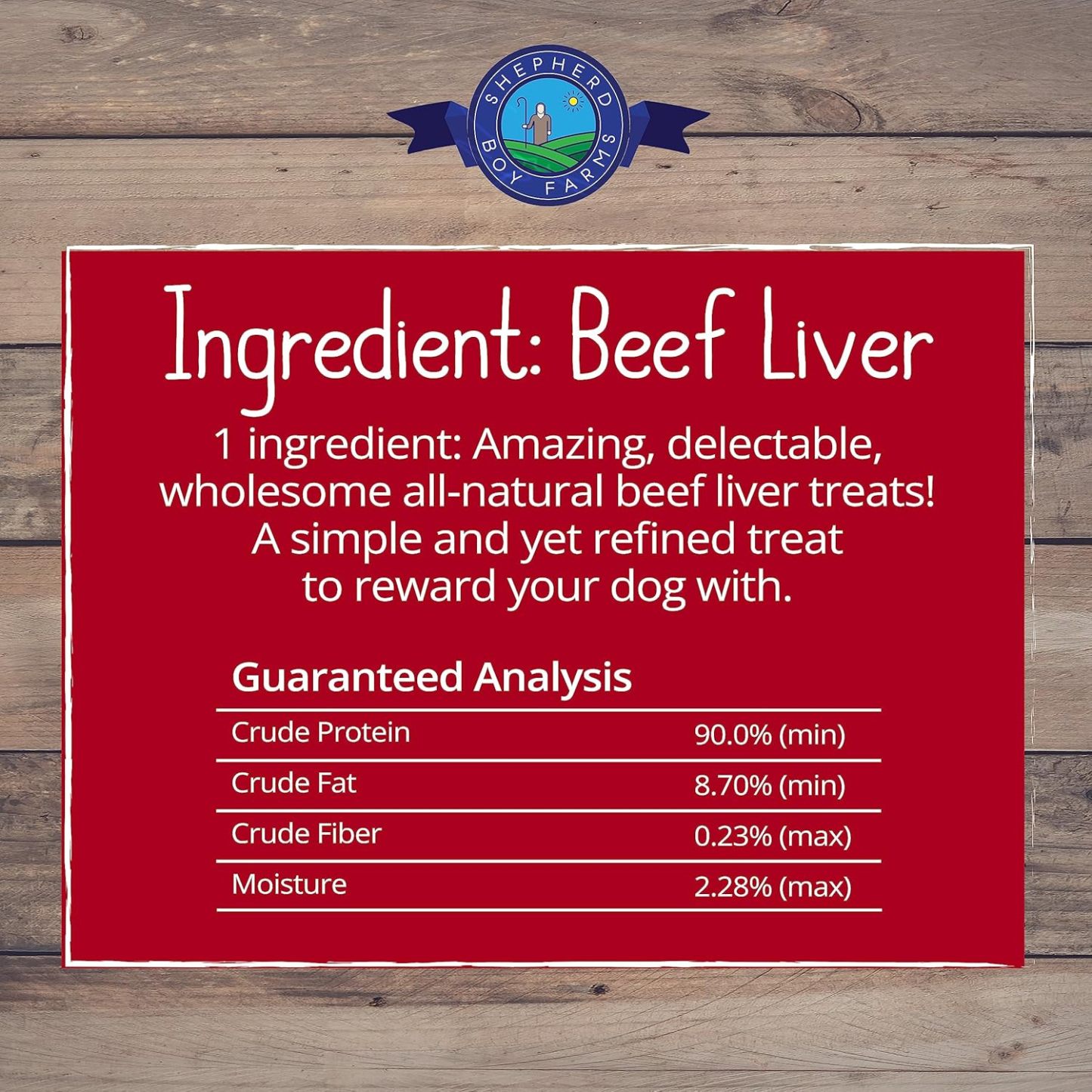 Shepherd Boy Farms Beef Liver | Freeze-Dried Treats Whole Food Toppers For Dogs and Cats | Premium Pet Treats