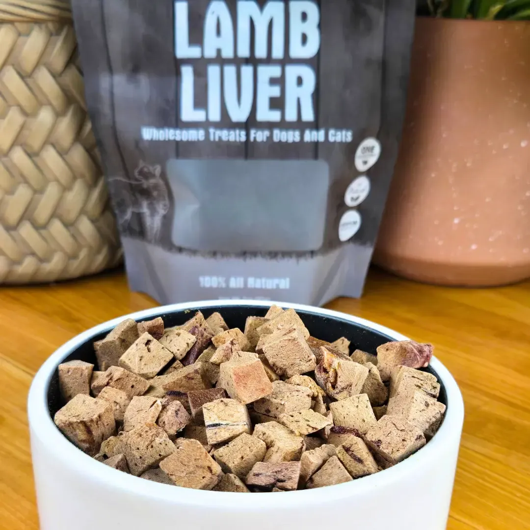 Shepherd Boy Farms Lamb Liver | Freeze-Dried Treats Whole Food Toppers For Dogs and Cats | Premium Pet Treats