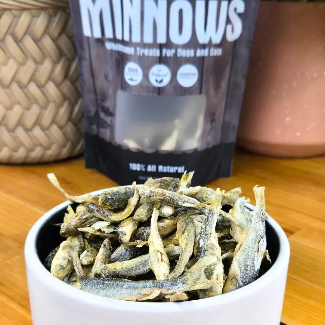 Shepherd Boy Farms Minnows | Freeze-Dried Treats Whole Food Toppers For Dogs and Cats | Premium Pet Treats
