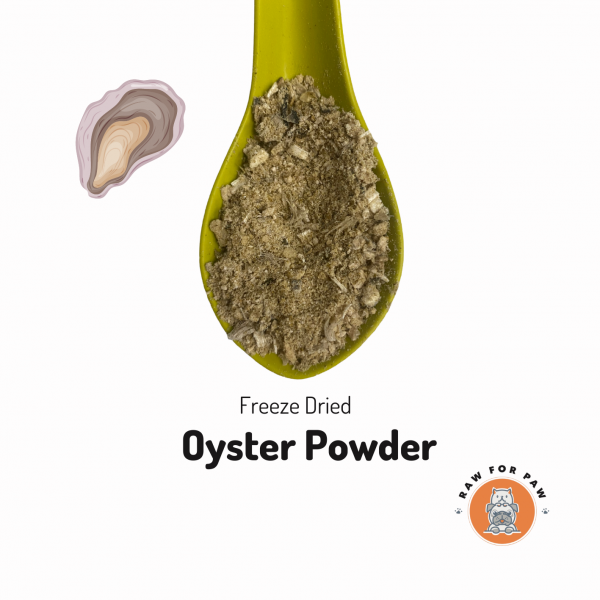 Raw for Paw Freeze Dried Oyster Sprinkles 30g | Freeze-Dried Treats Whole Food Toppers For Dogs and Cats | Premium Pet Treats