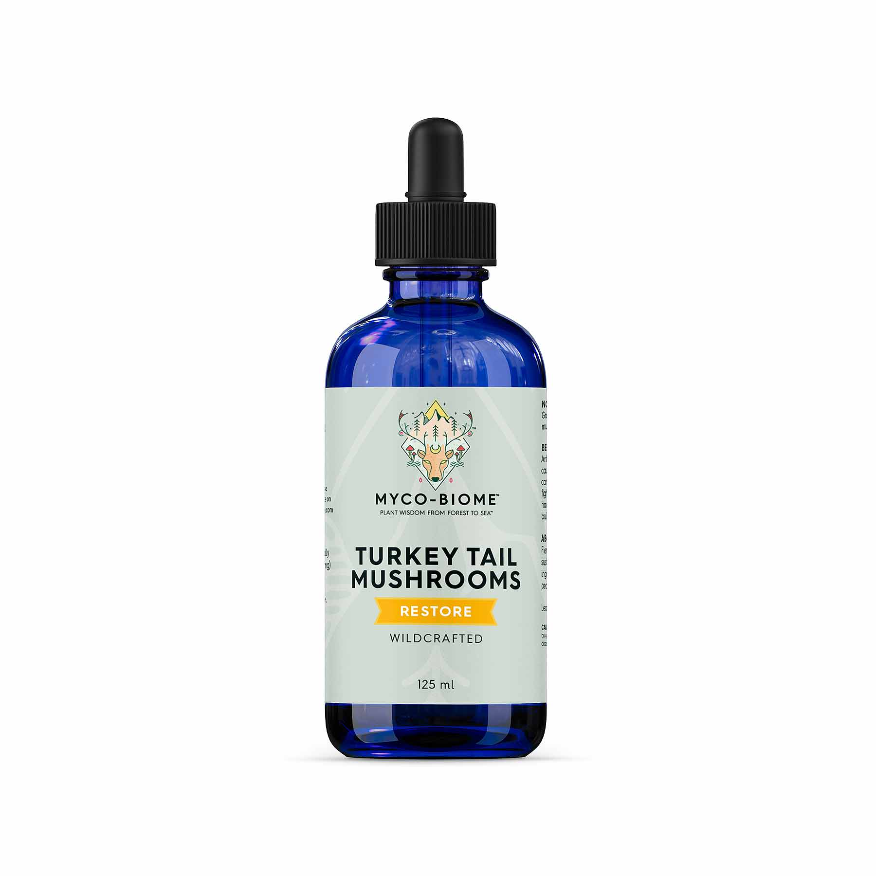 Adored Beast Myco-Biome Turkey Tail Mushrooms (125ml) | Immune Prebiotics Cancer Support | Holistic Healthcare for Dogs and Cats