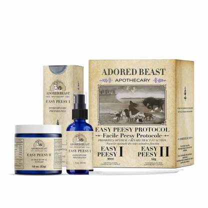Adored Beast Easy Peesy Protocol Urinary Tract Bladder Crystal Support for Dogs and Cats