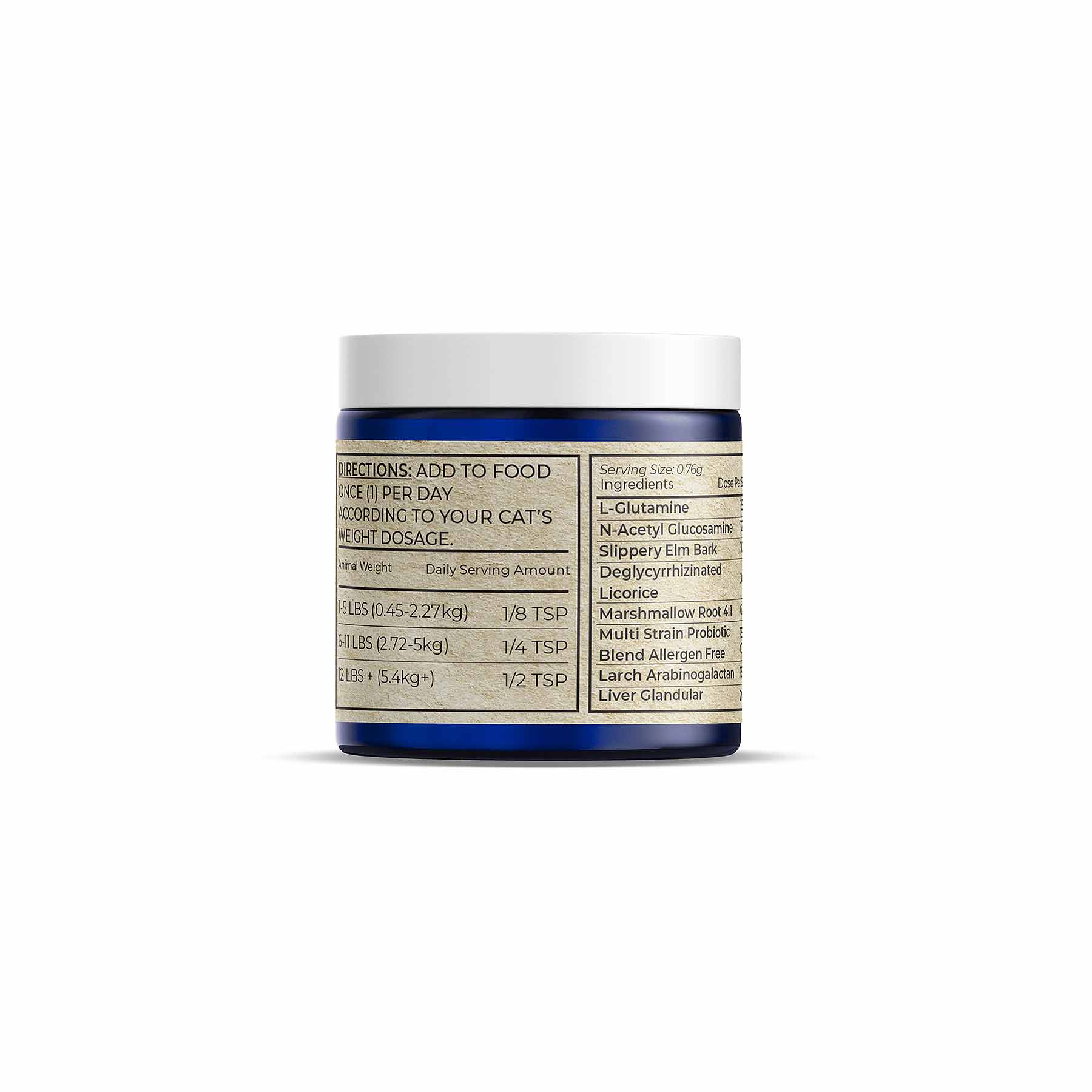 Adored Beast Feline Gut Soothe (46g) | Pre & Probiotics + Anti-Inflammatory Support | Holistic Healthcare for Cats