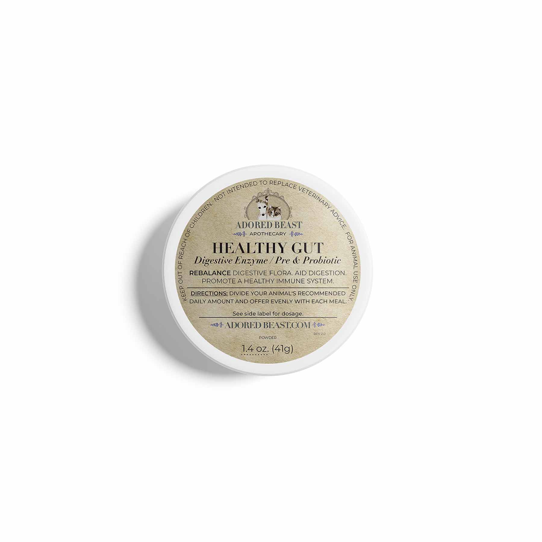 Adored Beast Feline Leaky Gut Protocol Leaky Gut IBD Gut Repair Immune Support for Cats