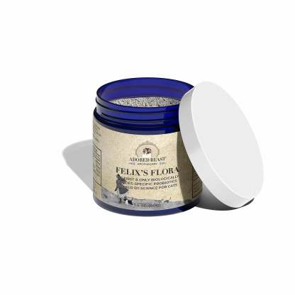 Adored Beast Felix's Flora | Species Appropriate Pre & Probiotic Immune Modulator | Holistic Healthcare for Cats