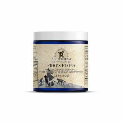 Adored Beast Fido's Flora | Species Appropriate Pre & Probiotics Immune Modulator | Holistic Healthcare for Dogs