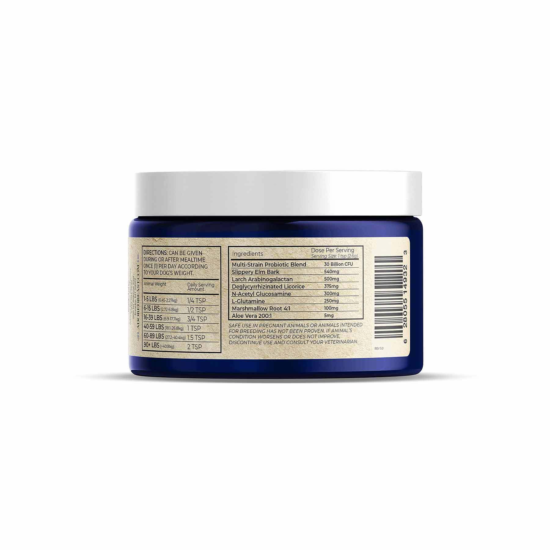 Adored Beast Gut Soothe | Pre & Probiotics Diarrhea IBD Support | Holistic Healthcare for Dogs and Cats