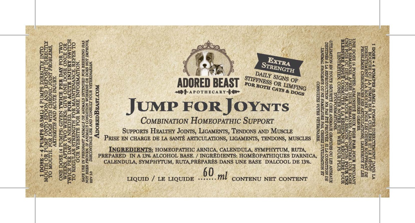 Adored Beast Jump For Joynts (60ml) Joint Hip Mobility Arthritis Pain Support for Dogs and Cats