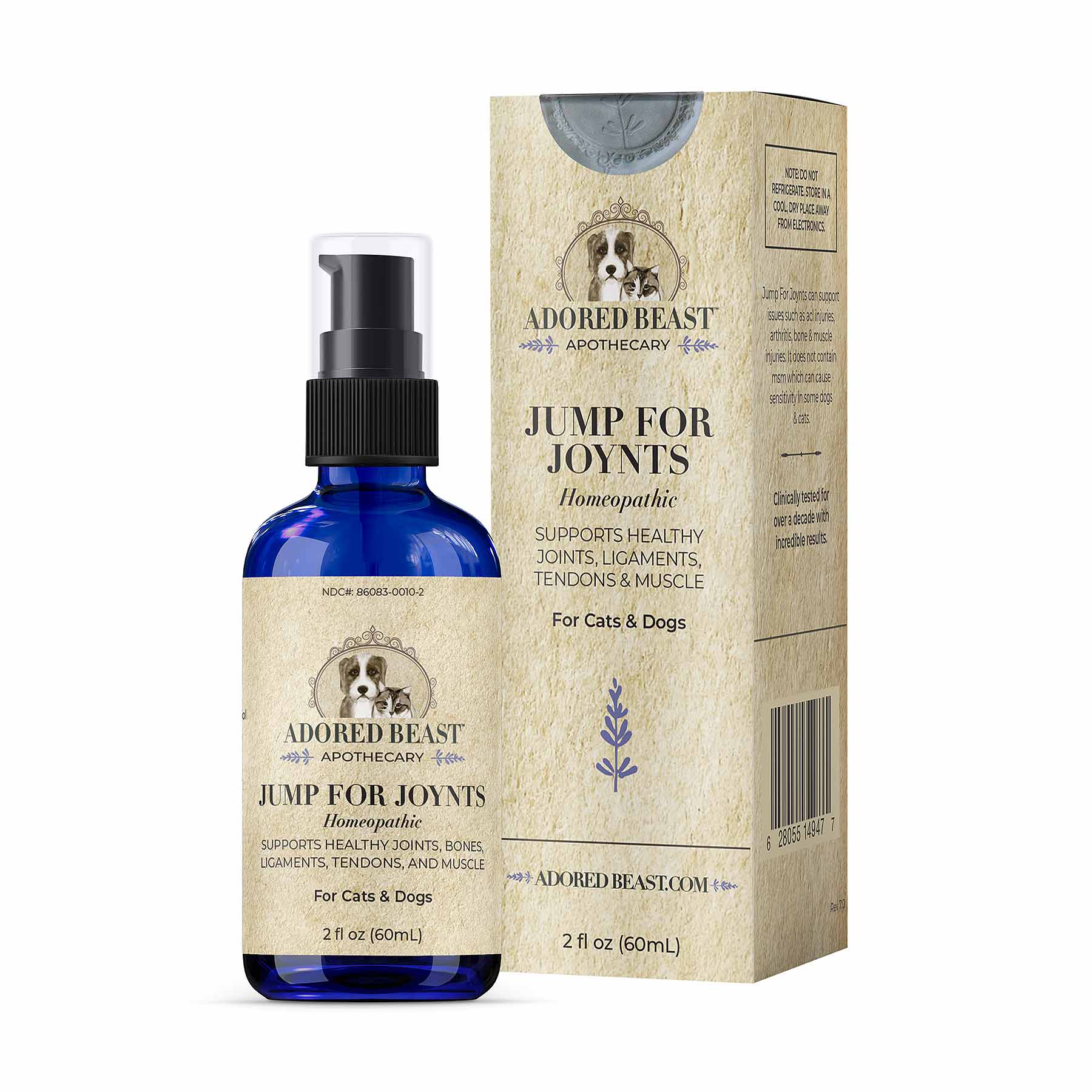 Adored Beast Jump For Joynts (60ml) | Joint Health Support | Holistic Healthcare for Dogs & Cats