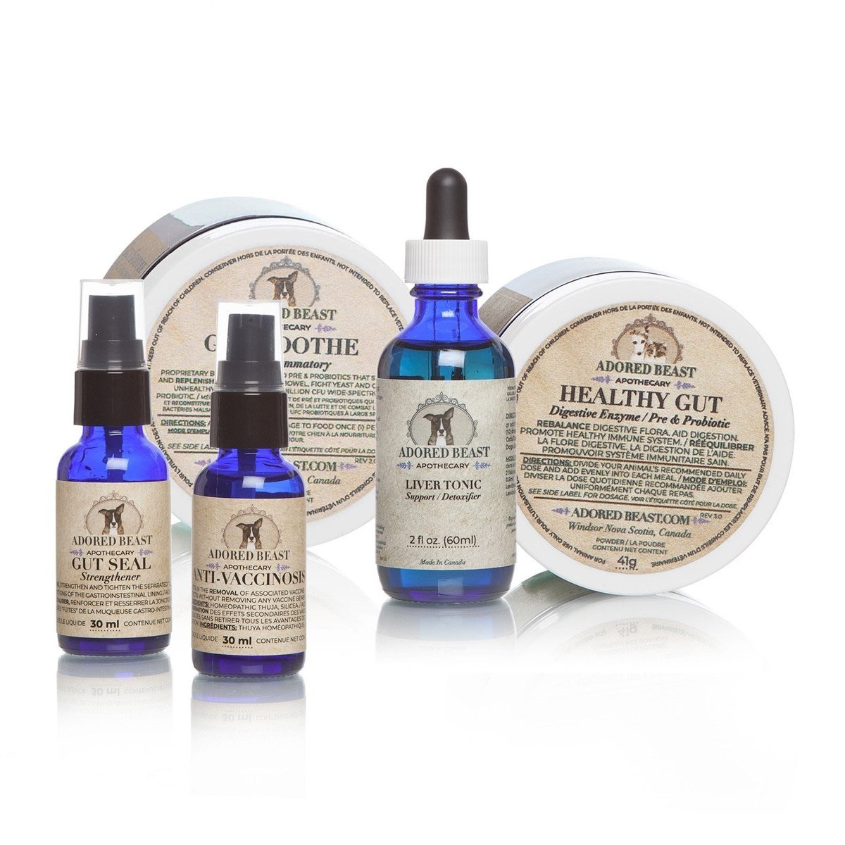 Adored Beast Leaky Gut Protocol | Gut Repair Immune Support | Holistic Healthcare for Dogs and Cats