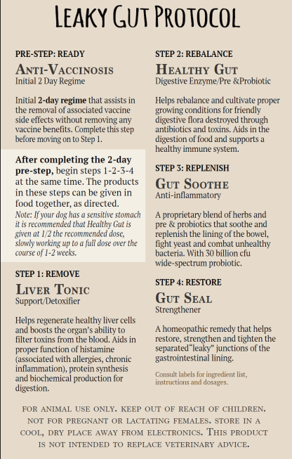 Adored Beast Leaky Gut Protocol (Small & Large Dog) Leaky Gut IBD Gut Repair Immune Support for Dogs