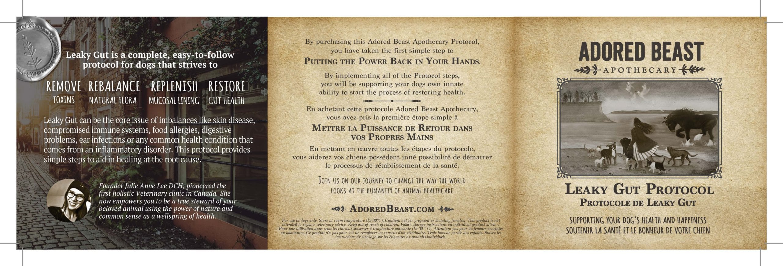 Adored Beast Leaky Gut Protocol (Small & Large Dog) Leaky Gut IBD Gut Repair Immune Support for Dogs