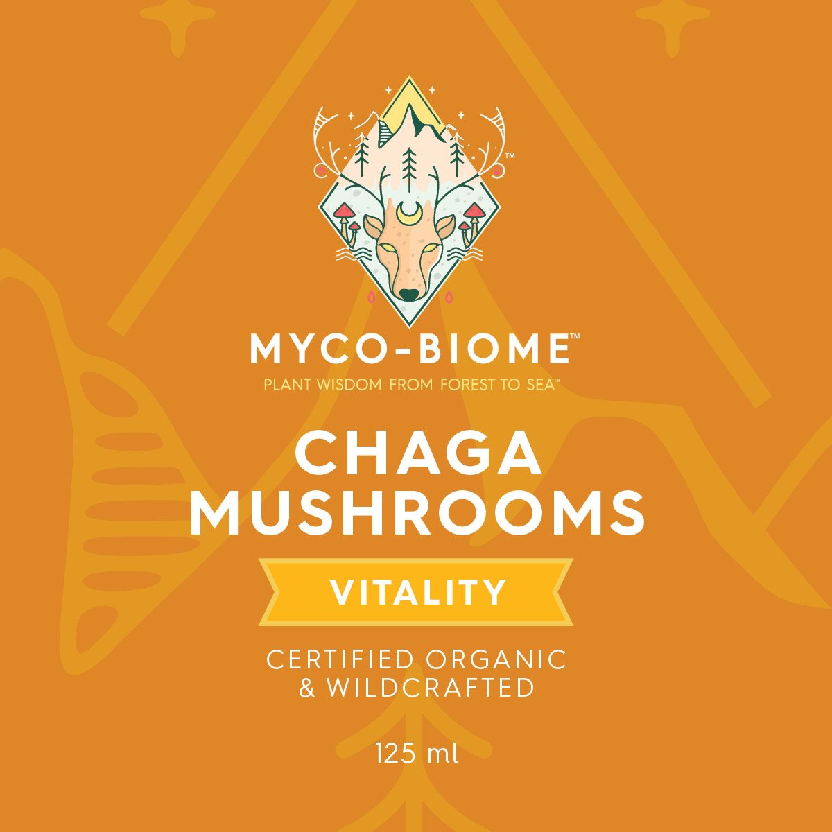 Adored Beast Myco Biome Chaga Mushroom (125ml) Immune Antioxidant Cancer Support for Dogs and Cats
