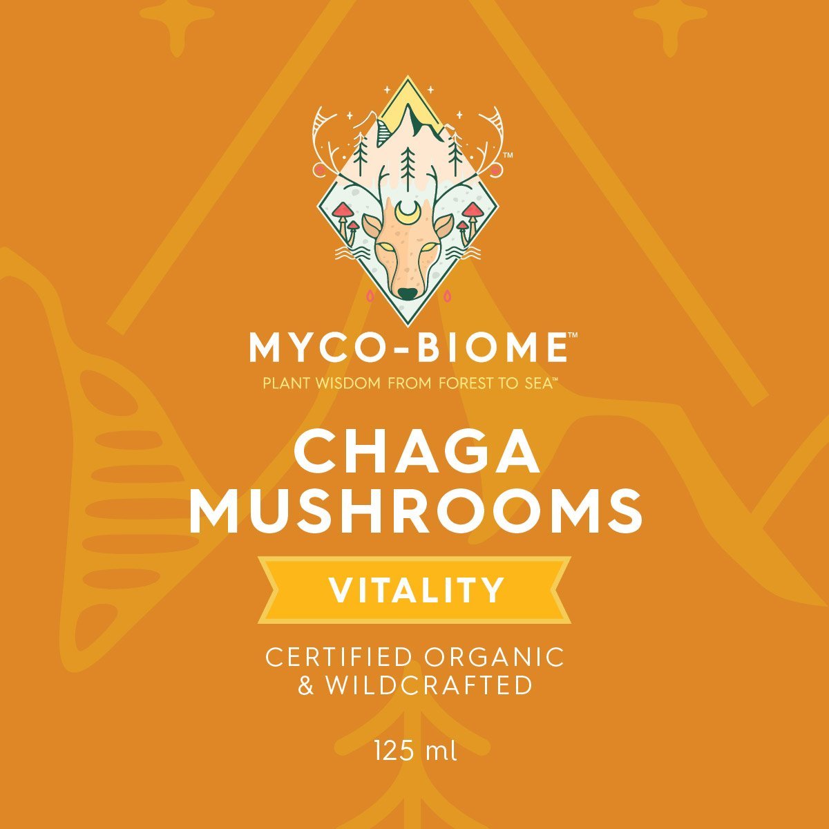 Adored Beast Myco Biome Chaga Mushroom (125ml) Immune Antioxidant Cancer Support for Dogs and Cats