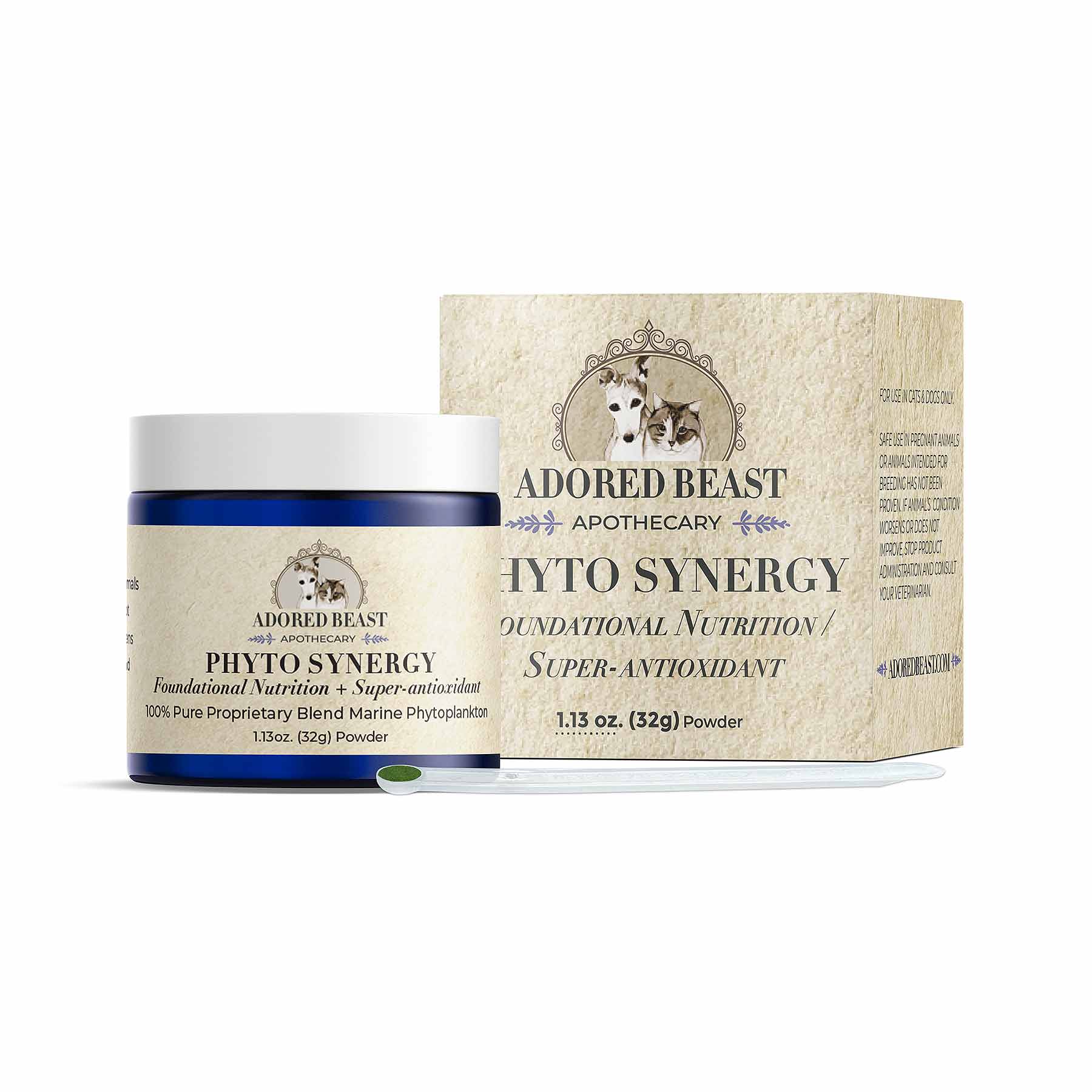 Adored Beast Phyto Synergy (15g & 32g) Omega 3 Antioxidant Skin Coat Dull Fur Support for Dogs and Cats